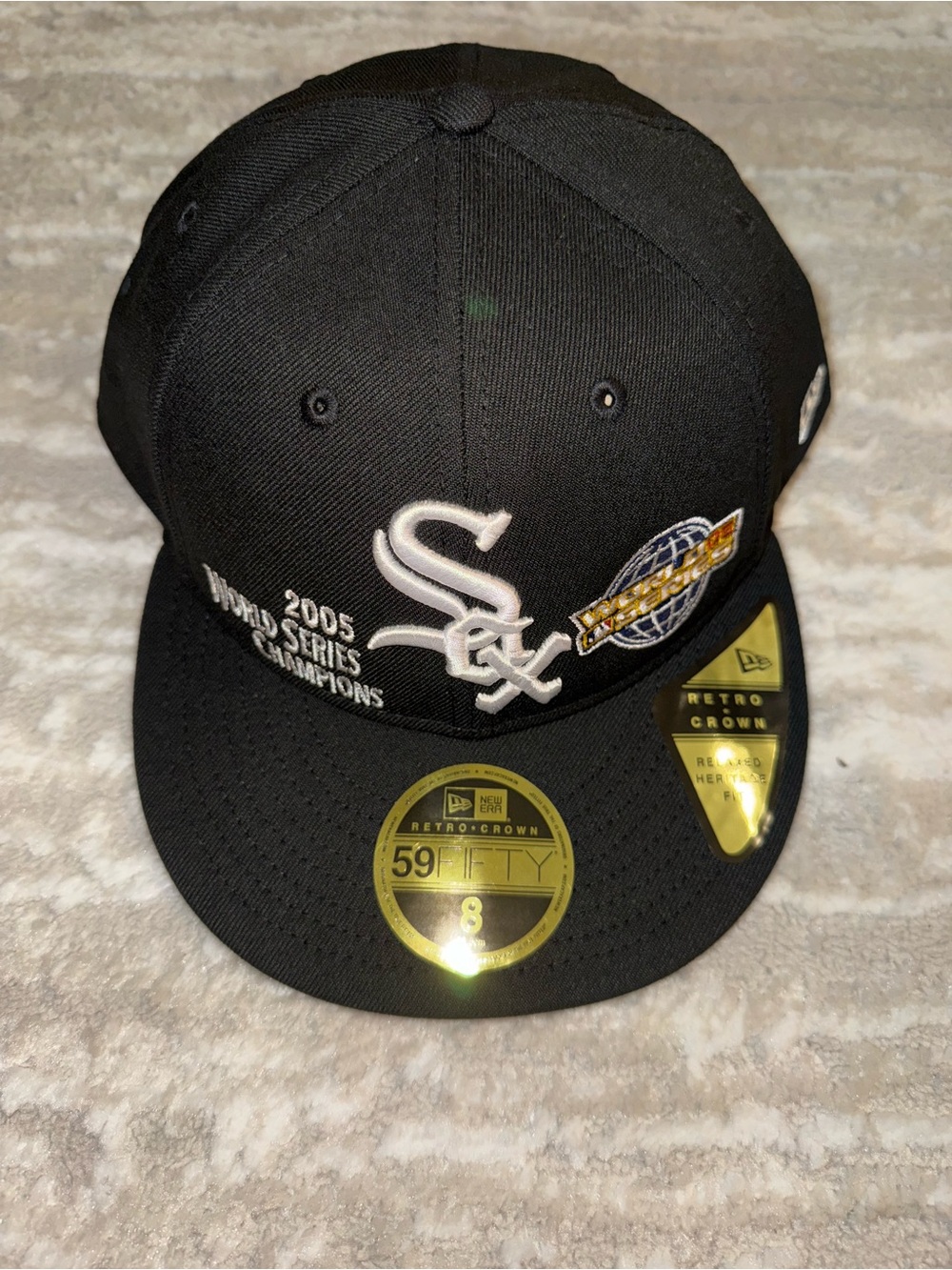 New Era Black Chicago White Sox 59FIFTY World Series Champions Fitted Hat